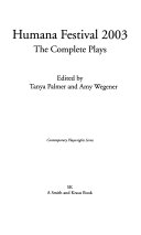 Humana Festival 2003 : the complete plays