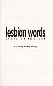 Lesbian words : state of the art