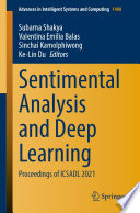 Sentimental analysis and deep learning : proceedings of ICSADL 2021