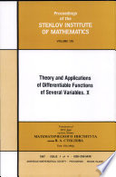 Theory and applications of differentiable functions of several variables. X