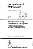 Proceedings of the Fourth International Conference on Representations of Algebras held in Ottawa, Canada, August 16-25, 1984