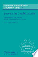 Surveys in combinatorics : proceedings of the 7th British Combinatorial Conference