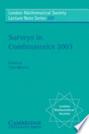 Surveys in combinatorics, 2003