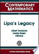 Lipa's legacy : proceedings of the Bers Colloquium, October 19-20, 1995, Graduate School and University Center of CUNY