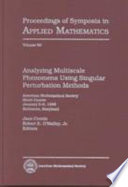 Analyzing multiscale phenomena using singular perturbation methods : American Mathematical Society short course, January 5-6, 1998, Baltimore, Maryland