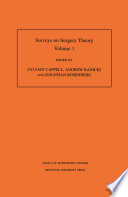 Surveys on surgery theory. Vol. 1 : papers dedicated to C.T.C. Wall