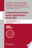 Computational science and its applications -- ICCSA 2021 : 21st International Conference, Cagliari, Italy, September 13-16, 2021, Proceedings. Part X