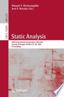 Static analysis : 30th International Symposium, SAS 2023, Cascais, Portugal, October 22-24, 2023, Proceedings