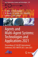 Agents and multi-agent systems : technologies and applications 2021 : proceedings of 15th KES International Conference, KES-AMSTA 2021, June 2021