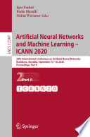 Artificial neural networks and machine learning -- ICANN 2020 : 29th International Conference on Artificial Neural Networks, Bratislava, Slovakia, September 15-18, 2020, Proceedings. Part II