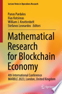 Mathematical research for blockchain economy : 4th International Conference MARBLE 2023, London, United Kingdom
