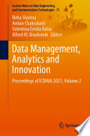 Data management, analytics and innovation : proceedings of ICDMAI 2021. Volume 2