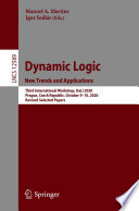 Dynamic logic : new trends and applications : third international workshop, DaLí 2020, Prague, Czech Republic, October 9-10, 2020 : revised selected papers