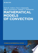 Mathematical models of convection