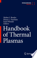 Handbook of thermal plasmas