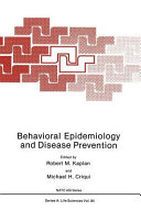 Behavioral epidemiology and disease prevention