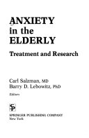 Anxiety in the elderly : treatment and research