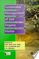 Sustainable management of soil organic matter