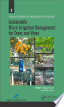Sustainable micro irrigation management for trees and vines