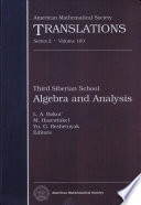 Third Siberian Winter School "Algebra and Analysis" : proceedings of the Third Siberian School, Irkutsk State University, Irkutsk, 1989