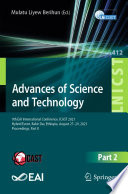 Advances of science and technology : 9th EAI International Conference, ICAST 2021, Hybrid event, Bahir Dar, Ethiopia, August 27-29, 2021, Proceedings. Part II