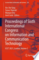 Proceedings of sixth International Congress on Information and Communication Technology : ICICT 2021, London. Volume 2