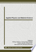 Applied physics and material science : selected, peer reviewed papers from the 5th International Conference on Science, Social Science, Engineering and Energy (I-SEEC 2013), December 18-20, 2013, Kanchanaburi, Thailand
