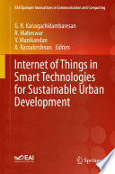 Internet of Things in smart technologies for sustainable urban development
