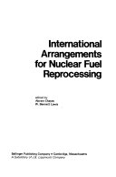 International arrangements for nuclear fuel reprocessing