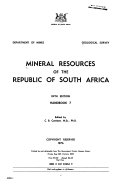 Mineral resources of the Republic of South Africa