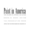 Paint in America : the colors of historic buildings