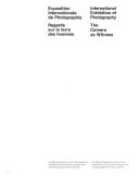 Exposition internationale de photographie : regards sur la terre des hommes = International exhibition of photography : the camera as witness.