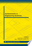 Achievements in engineering sciences : selected, peer reviewed papers from the 2014 3rd International Conference on Manufacturing Engineering and Process (ICMEP 2014), April 10-11, 2014, Seoul, Korea