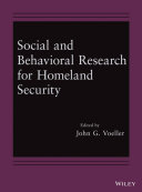 Social and behavioral research for homeland security