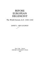 Before European hegemony : the world system A.D. 1250-1350