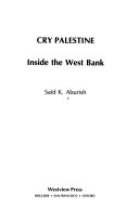 Cry Palestine : inside the West Bank