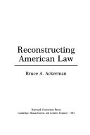 Reconstructing American law