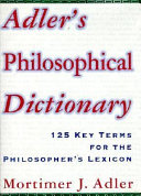 Adler's philosophical dictionary
