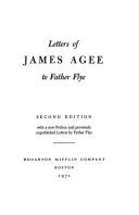 Letters of James Agee to Father Flye.