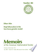 Hopf bifurcation in the two locus genetic model
