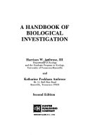 A handbook of biological investigation