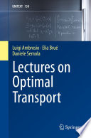 Lectures on optimal transport