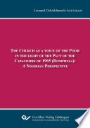 The Church as a voice of the Poor in the light of the Pact of the Catacombs of 1965 (Domitilla) A Nigerian Perspective.
