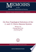 On non-topological solutions of the A2 and B2 Chern-Simons system