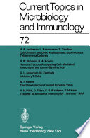 Current Topics in Microbiology and Immunology / Ergebnisse der Mikrobiologie und Immunitätsforschung Volume 72