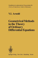 Geometrical methods in the theory of ordinary differential equations