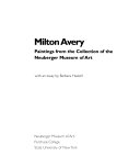 Milton Avery : Paintings from the Collection of the Neuberger Museum of Art