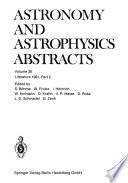 Literature 1981, Part 2 A Publication of the Astronomisches Rechen-Institut Heidelberg Member of the Abstracting Board of the International Council of Scientific Unions Astronomy and Astrophysics Abstracts is Prepared Under the Auspices of the International Astronomical Union