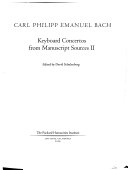 Keyboard concertos from manuscript sources. II