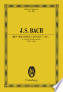Brandenburg concerto no. 1, F major, BWV 1046 = F-Dur = Fa majeur